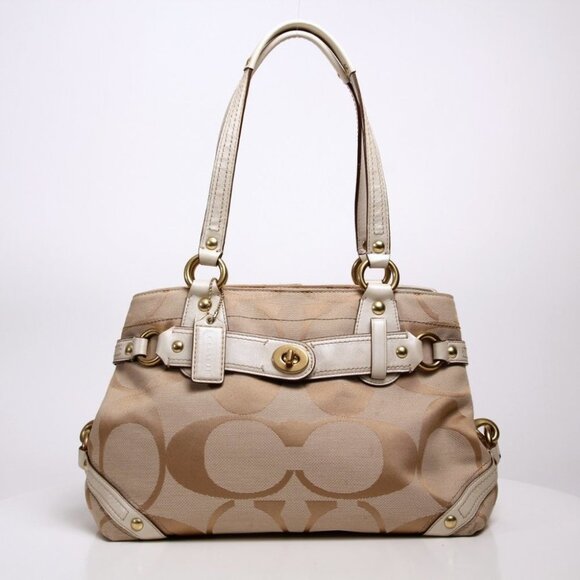 Coach Signature Sateen Carly Carryall - Picture 4 of 16